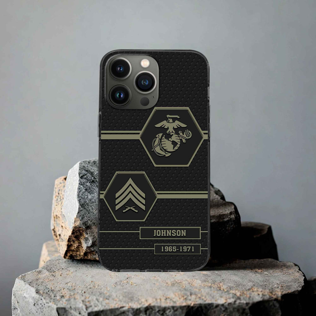 Premium USMC Phone Case VPVC507111, Custom Name, Rank, Year, Gifts For Marine Veteran, Best Gifts On Father's Day, Armed Forces Day, Independence Day, Veterans Day.