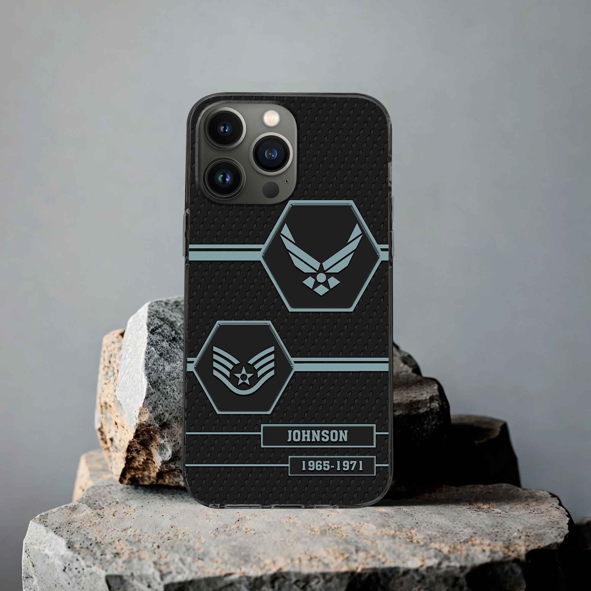 Premium USAF Phone Case VPVC507104, Custom Name, Rank, Year, Gifts For Air Force Veteran, Best Gifts On Father's Day, Armed Forces Day, Independence Day, Veterans Day.