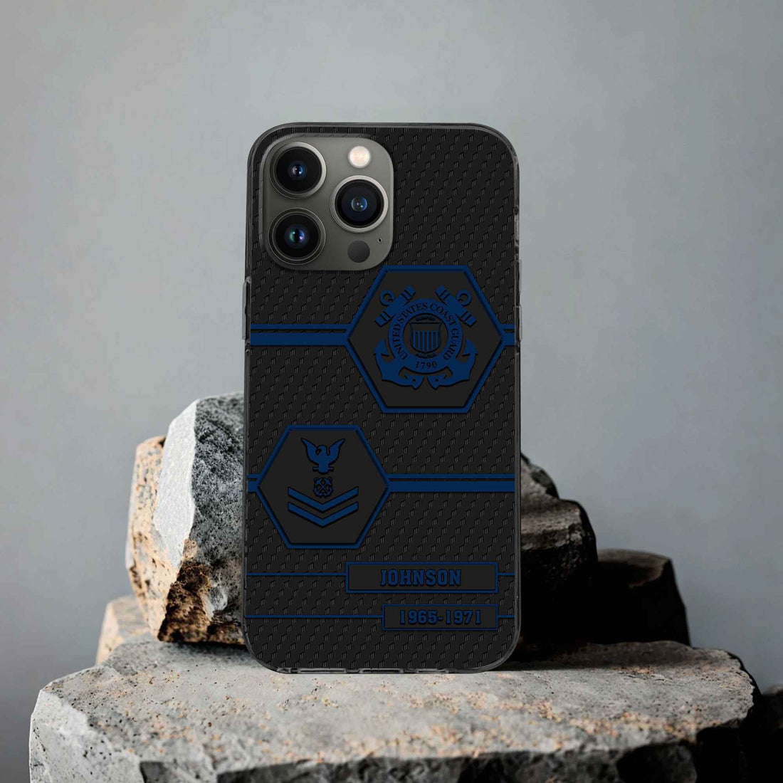 Premium USCG Phone Case VPVC507105, Custom Name, Rank, Year, Gifts For Coast Guard Veteran, Best Gifts On Father's Day, Armed Forces Day, Independence Day, Veterans Day.