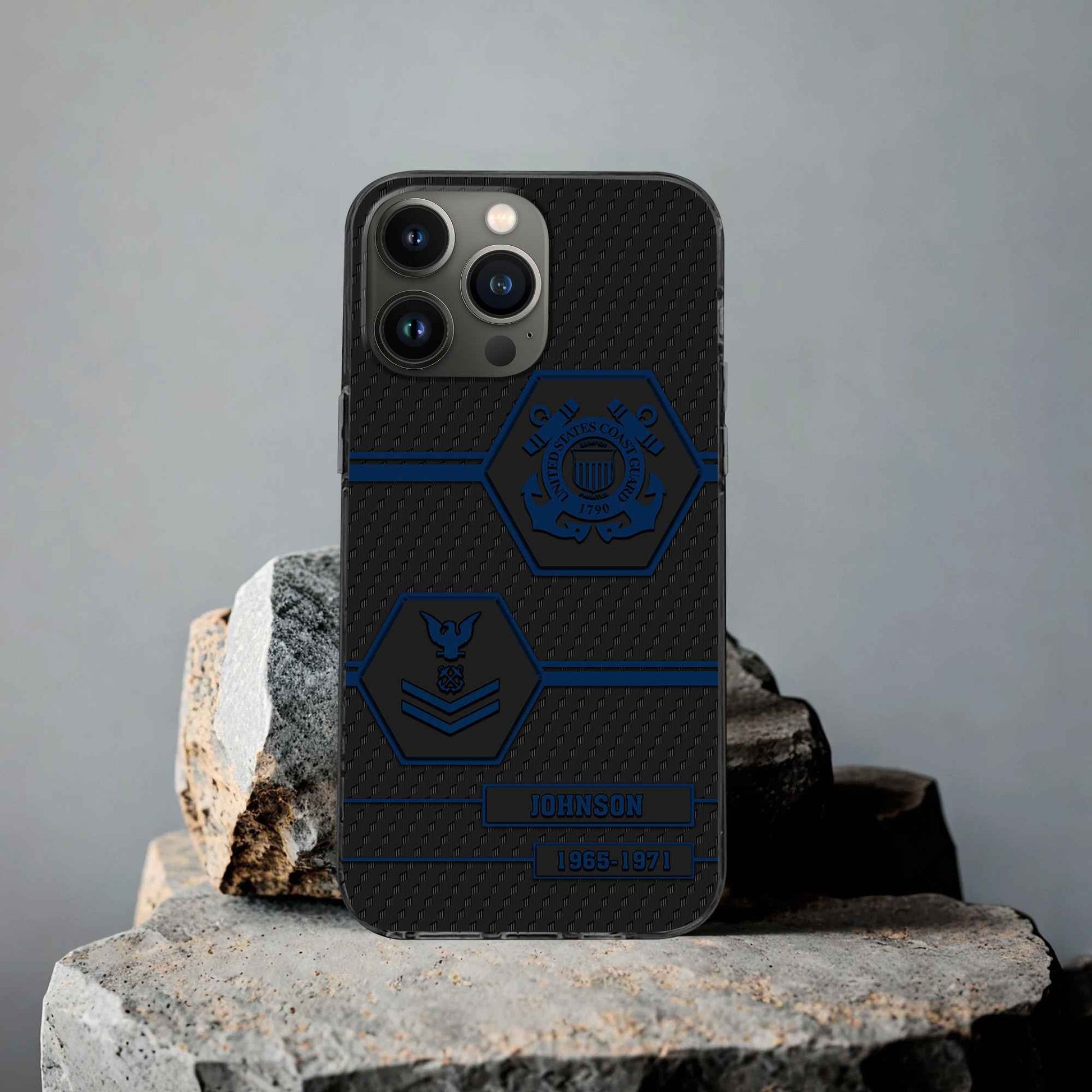 Premium USCG Phone Case VPVC507105, Custom Name, Rank, Year, Gifts For Coast Guard Veteran, Best Gifts On Father's Day, Armed Forces Day, Independence Day, Veterans Day.