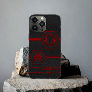 Premium Vietnam Veteran Phone Case VPVC507106, Custom Name, Rank, Year, Gifts For Vietnam Veteran, Best Gifts On Father's Day, Armed Forces Day, Independence Day, Veterans Day.