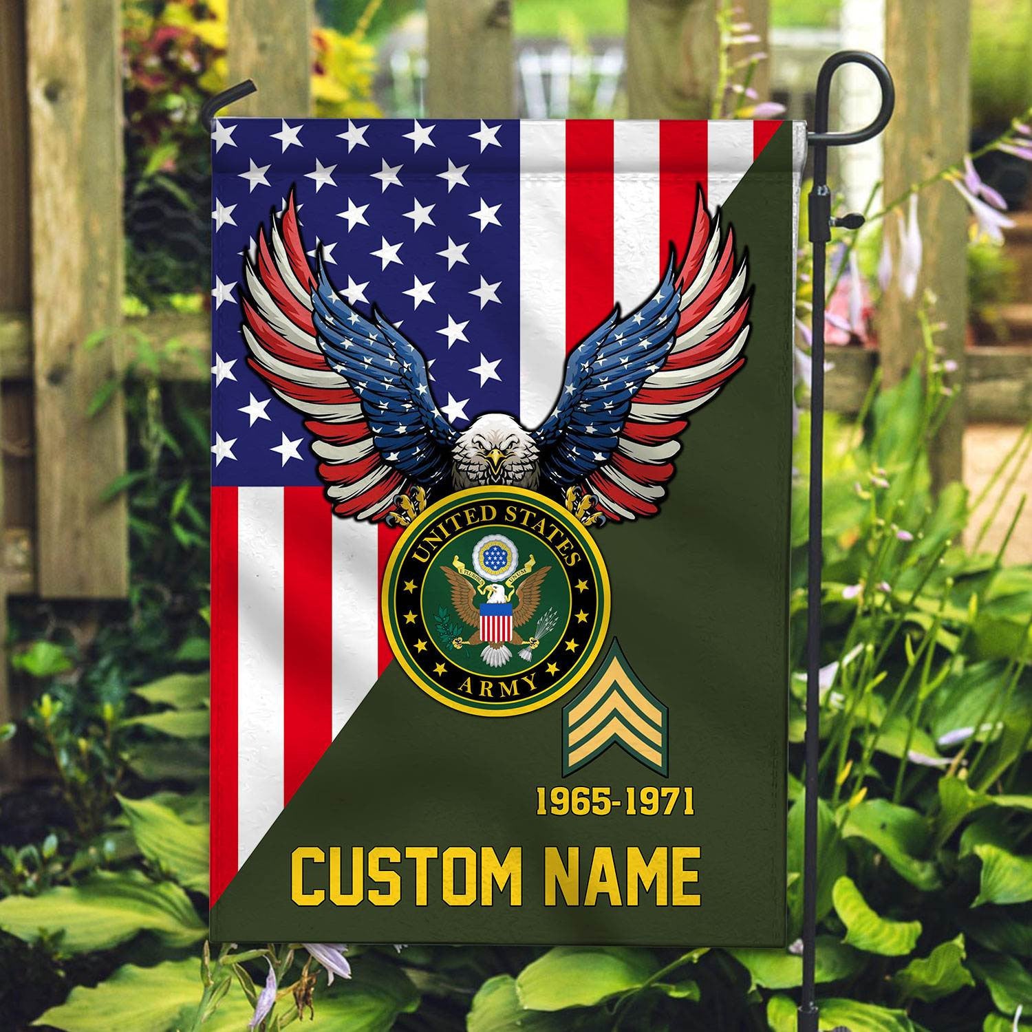 Premium Custom US Army Veteran Flag VPVC110801, Gift For Army Veteran, American Flag, Patriotic Flag, Garden Flag, House Flag, Gifts On Father's Day, Independence Day, Veterans Day.