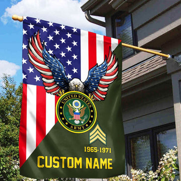 Premium Custom US Army Veteran Flag VPVC110801, Gift For Army Veteran, American Flag, Patriotic Flag, Garden Flag, House Flag, Gifts On Father's Day, Independence Day, Veterans Day.