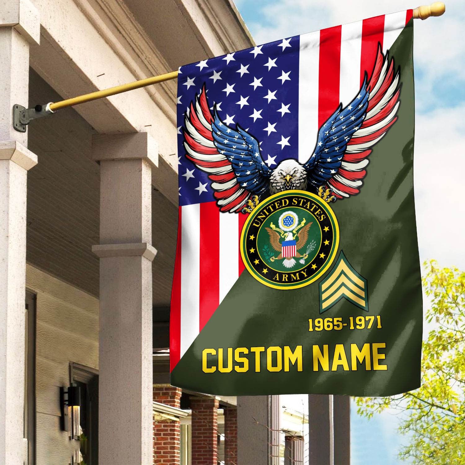 Premium Custom US Army Veteran Flag VPVC110801, Gift For Army Veteran, American Flag, Patriotic Flag, Garden Flag, House Flag, Gifts On Father's Day, Independence Day, Veterans Day.