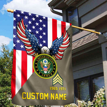 Premium Custom US Army Veteran Flag VPVC110810, Gift For Army Veteran, American Flag, Patriotic Flag, Garden Flag, House Flag, Gifts On Father's Day, Independence Day, Veterans Day.