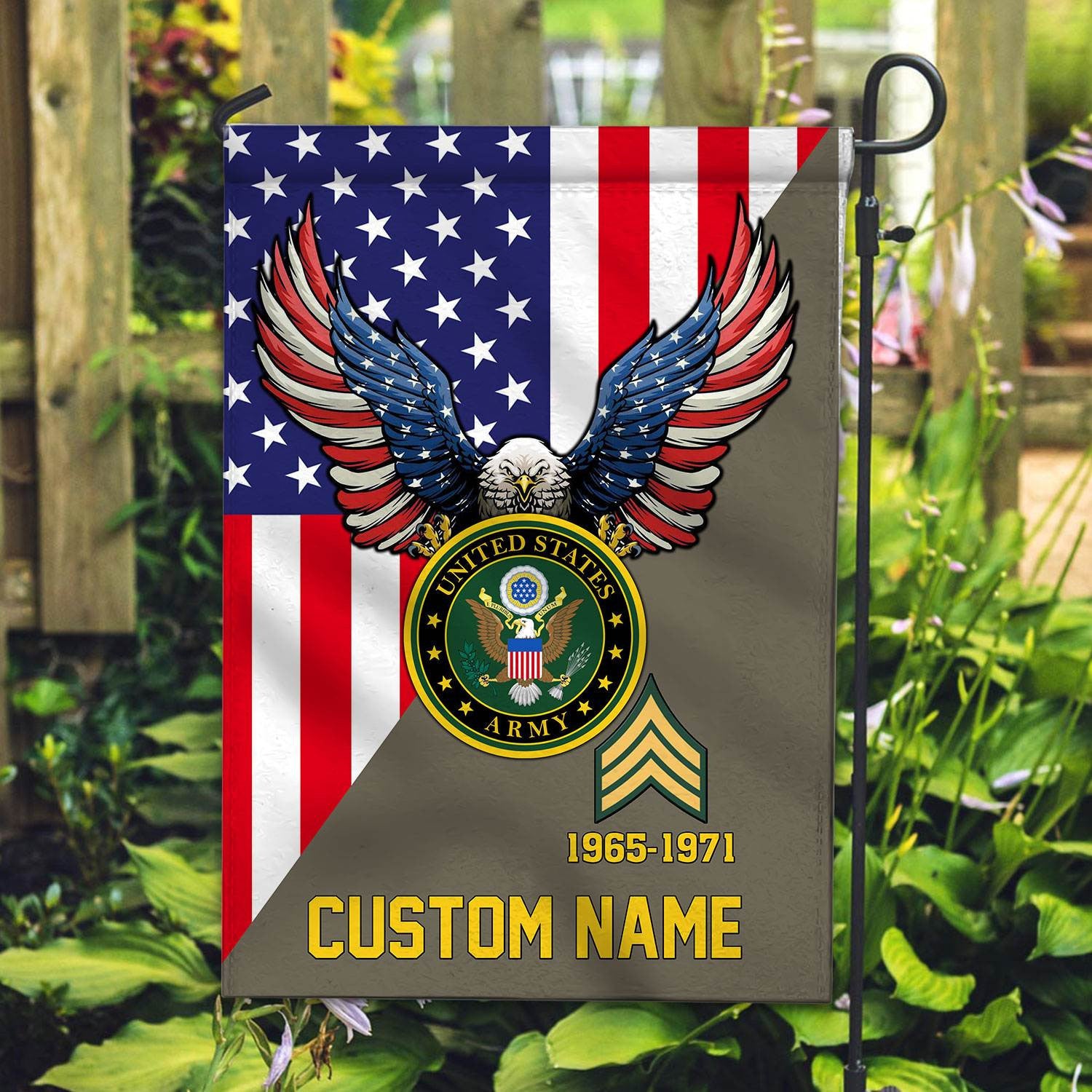 Premium Custom US Army Veteran Flag VPVC110810, Gift For Army Veteran, American Flag, Patriotic Flag, Garden Flag, House Flag, Gifts On Father's Day, Independence Day, Veterans Day.
