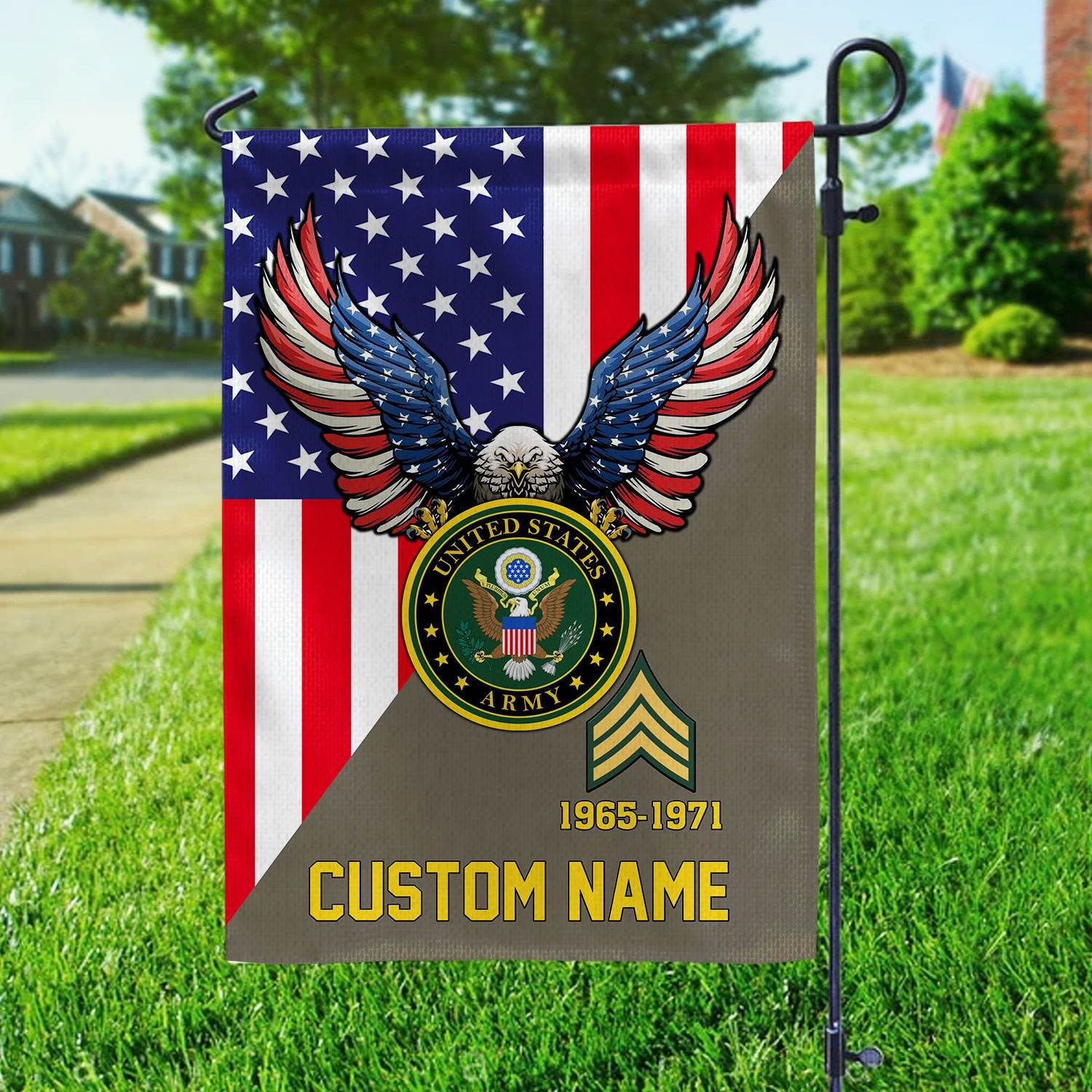 Premium Custom US Army Veteran Flag VPVC110810, Gift For Army Veteran, American Flag, Patriotic Flag, Garden Flag, House Flag, Gifts On Father's Day, Independence Day, Veterans Day.