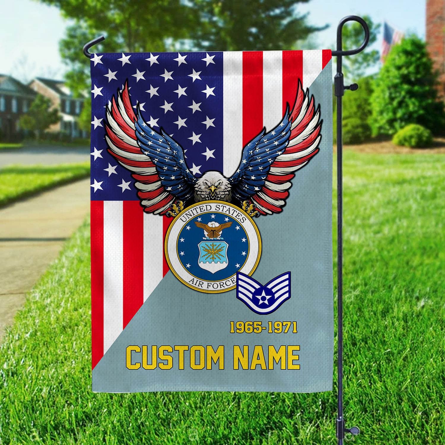 Premium Custom USAF Veteran Flag VPVC110804, Gift For Air Force Veteran, American Flag, Patriotic Flag, Garden Flag, House Flag, Gifts On Father's Day, Independence Day, Veterans Day.