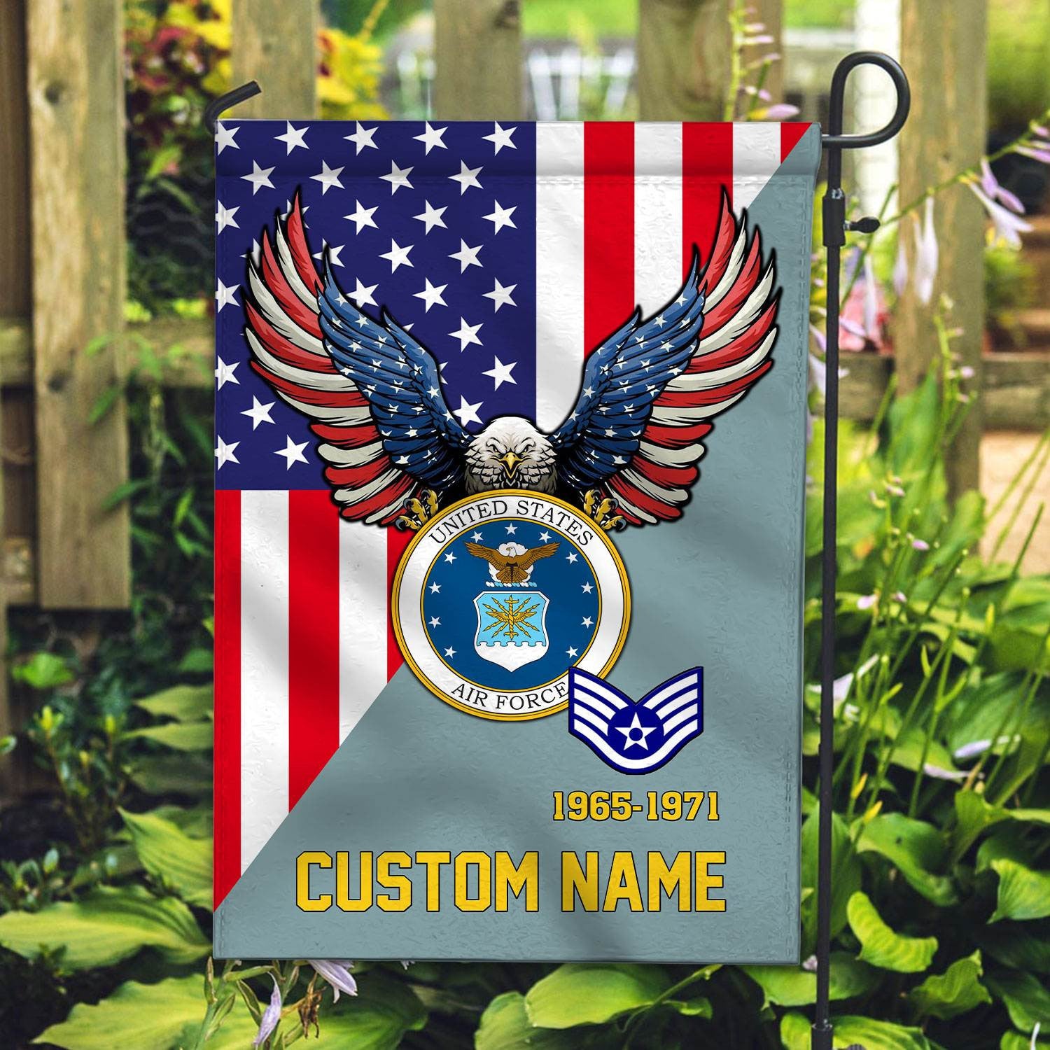 Premium Custom USAF Veteran Flag VPVC110804, Gift For Air Force Veteran, American Flag, Patriotic Flag, Garden Flag, House Flag, Gifts On Father's Day, Independence Day, Veterans Day.