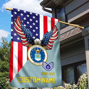 Premium Custom USAF Veteran Flag VPVC110804, Gift For Air Force Veteran, American Flag, Patriotic Flag, Garden Flag, House Flag, Gifts On Father's Day, Independence Day, Veterans Day.