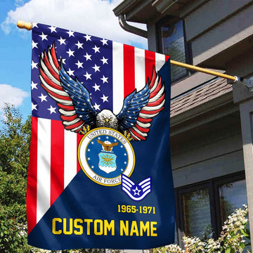 Premium Custom USAF Veteran Flag VPVC110812, Gift For Air Force Veteran, American Flag, Patriotic Flag, Garden Flag, House Flag, Gifts On Father's Day, Independence Day, Veterans Day.