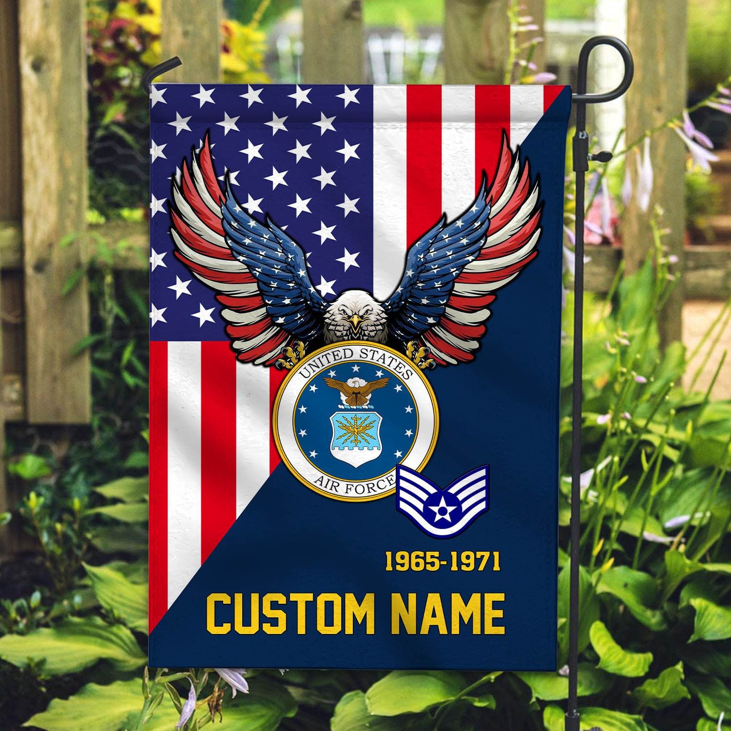 Premium Custom USAF Veteran Flag VPVC110812, Gift For Air Force Veteran, American Flag, Patriotic Flag, Garden Flag, House Flag, Gifts On Father's Day, Independence Day, Veterans Day.