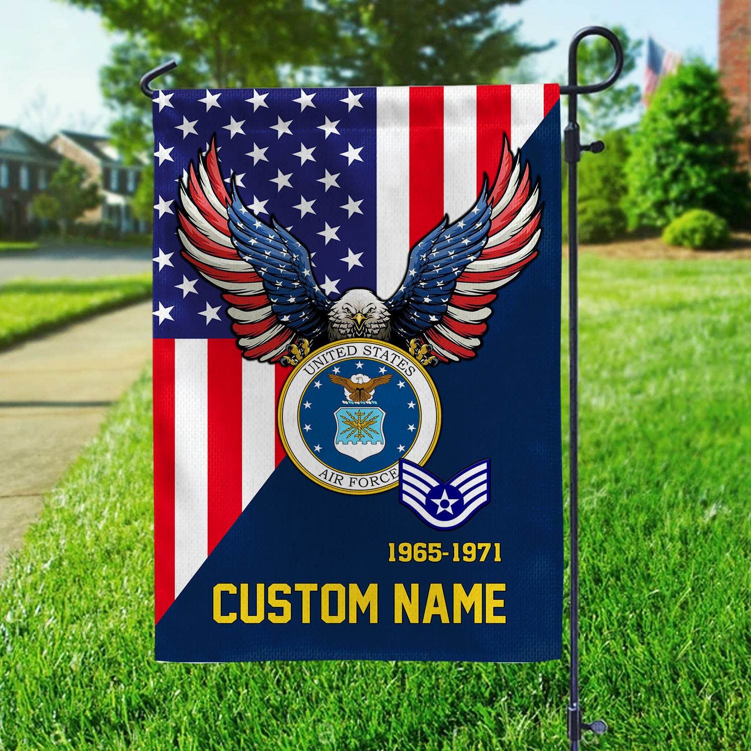 Premium Custom USAF Veteran Flag VPVC110812, Gift For Air Force Veteran, American Flag, Patriotic Flag, Garden Flag, House Flag, Gifts On Father's Day, Independence Day, Veterans Day.