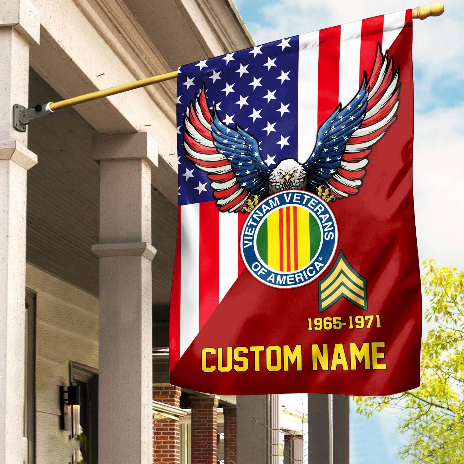 Premium Custom Vietnam Veteran Flag VPVC110806, Gift For Vietnam Veteran, American Flag, Patriotic Flag, Garden Flag, House Flag, Gifts On Father's Day, Independence Day, Veterans Day.