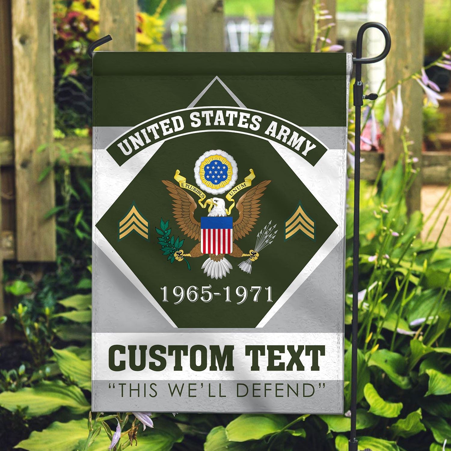 Premium Custom US Army Veteran Flag VPVC110901, Gift For Army Veteran, American Flag, Patriotic Flag, Garden Flag, House Flag, Gifts On Father's Day, Independence Day, Veterans Day.