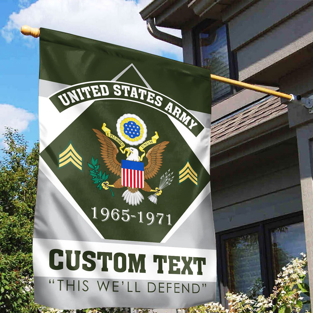 Premium Custom US Army Veteran Flag VPVC110901, Gift For Army Veteran, American Flag, Patriotic Flag, Garden Flag, House Flag, Gifts On Father's Day, Independence Day, Veterans Day.