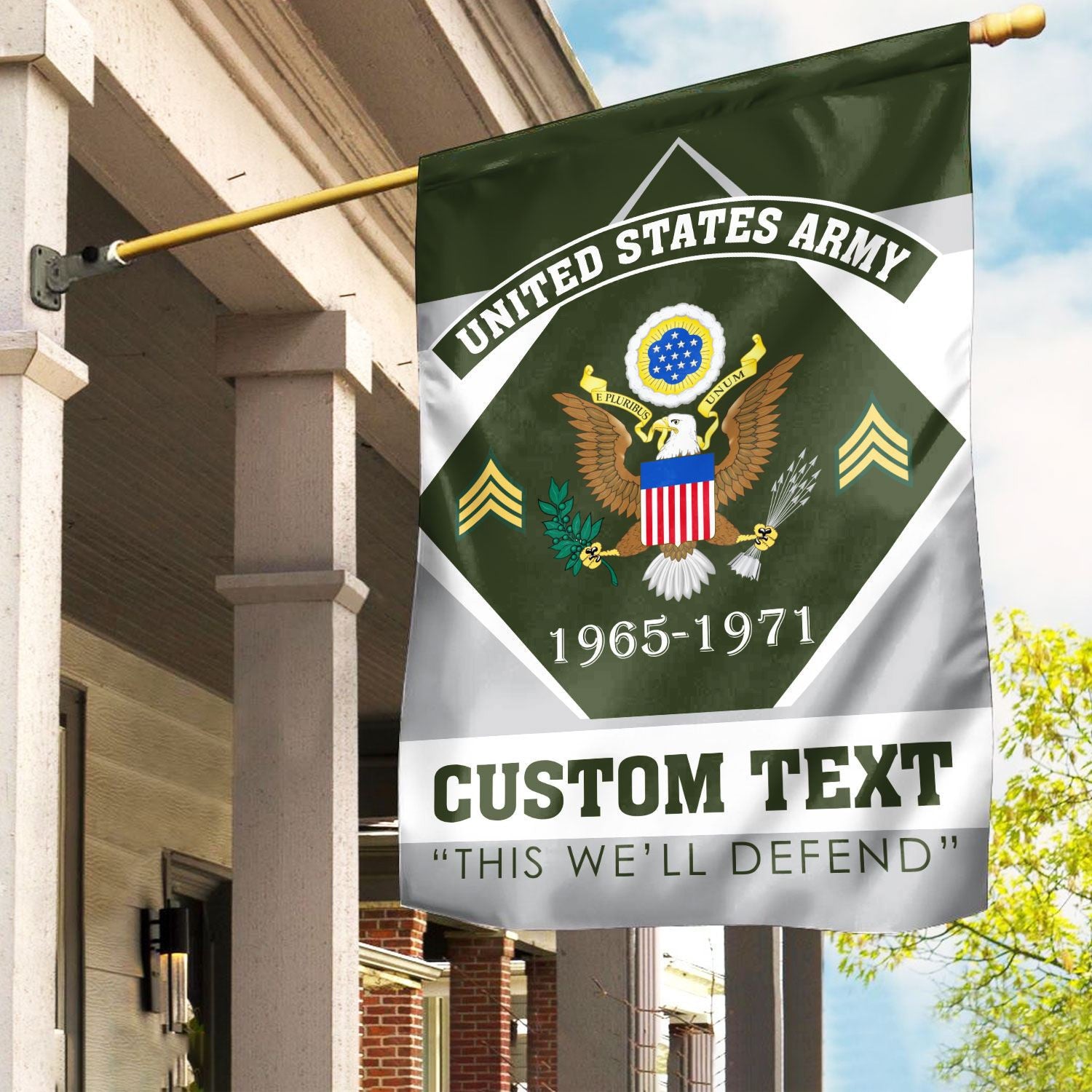 Premium Custom US Army Veteran Flag VPVC110901, Gift For Army Veteran, American Flag, Patriotic Flag, Garden Flag, House Flag, Gifts On Father's Day, Independence Day, Veterans Day.