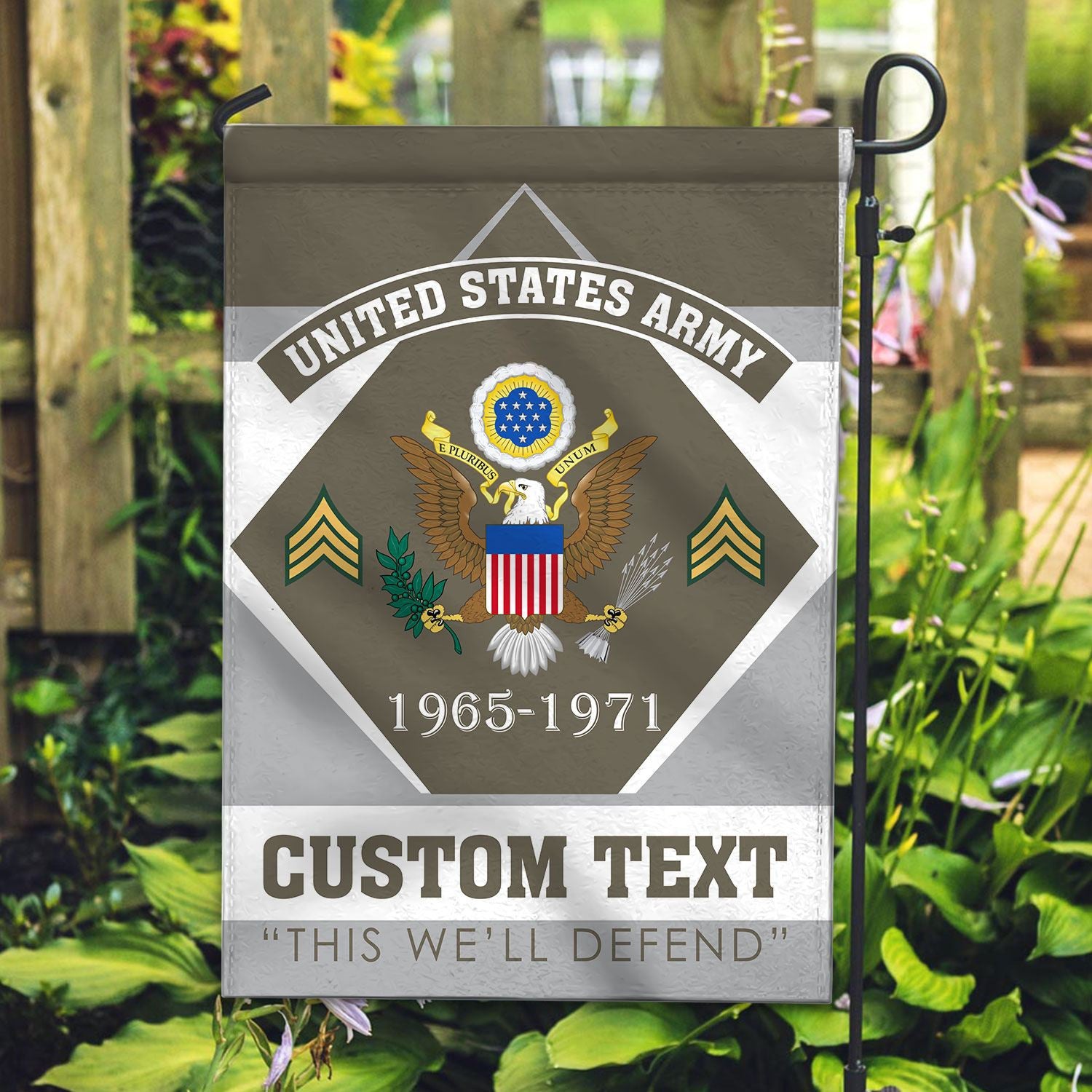 Premium Custom US Army Veteran Flag VPVC110910, Gift For Army Veteran, American Flag, Patriotic Flag, Garden Flag, House Flag, Gifts On Father's Day, Independence Day, Veterans Day.