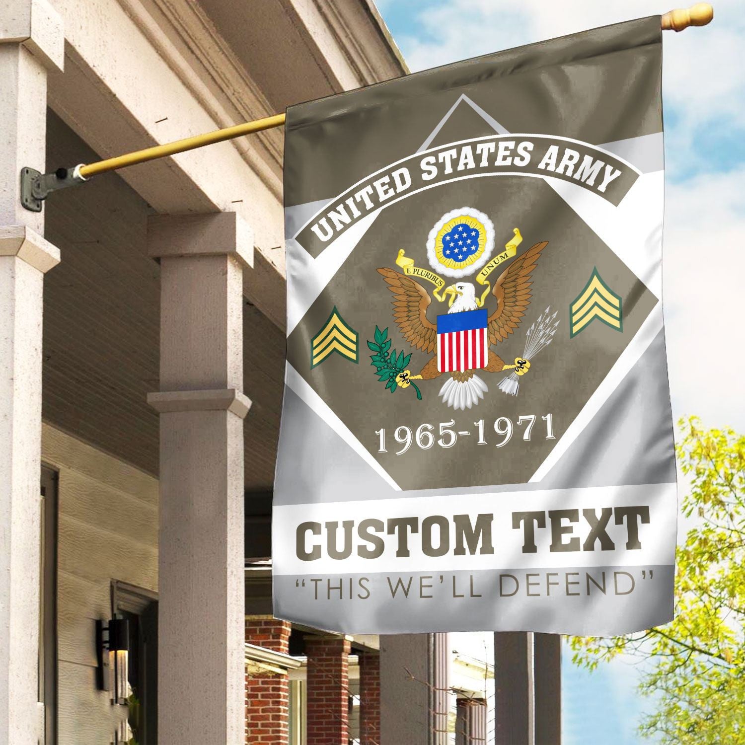 Premium Custom US Army Veteran Flag VPVC110910, Gift For Army Veteran, American Flag, Patriotic Flag, Garden Flag, House Flag, Gifts On Father's Day, Independence Day, Veterans Day.