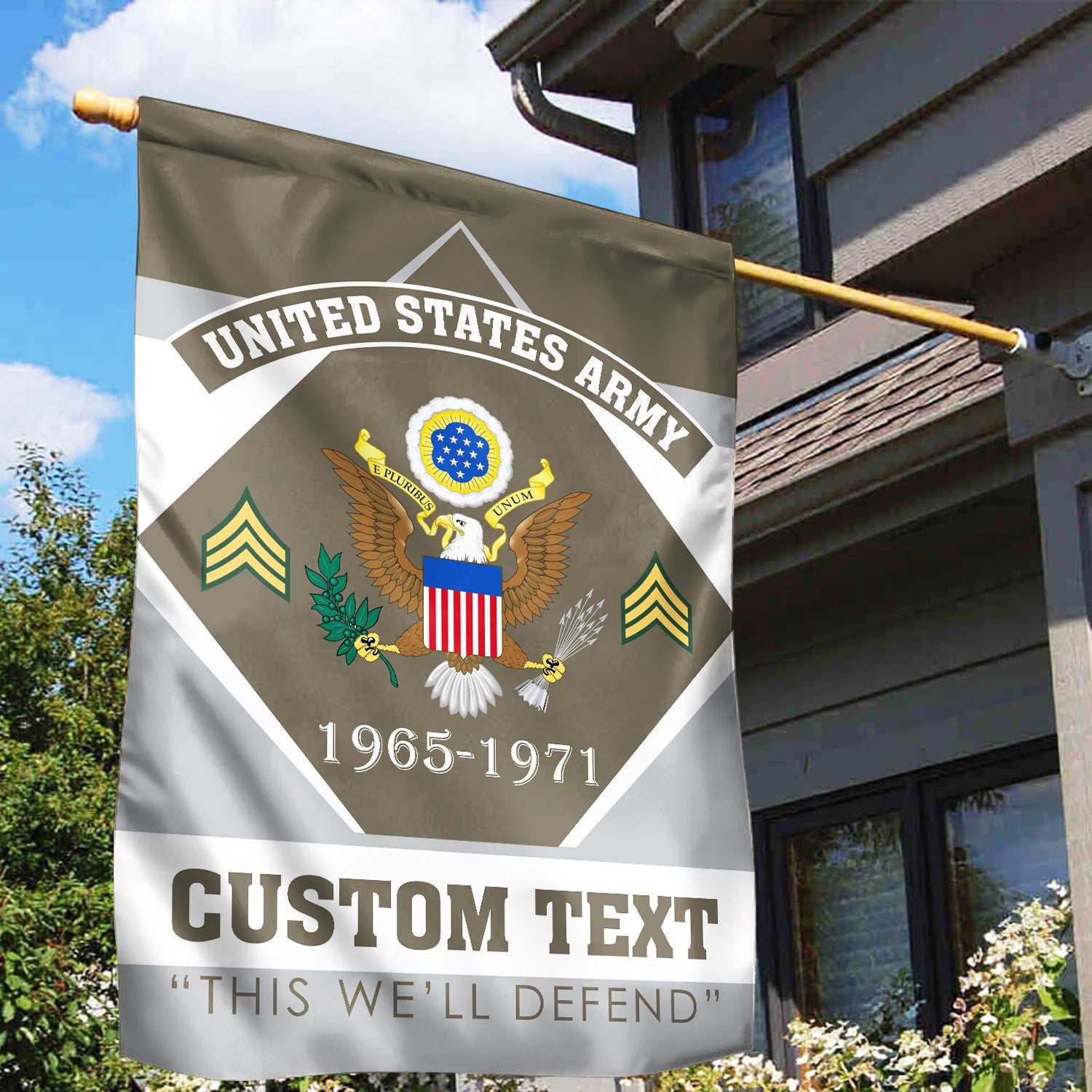 Premium Custom US Army Veteran Flag VPVC110910, Gift For Army Veteran, American Flag, Patriotic Flag, Garden Flag, House Flag, Gifts On Father's Day, Independence Day, Veterans Day.