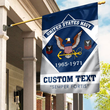 Premium Custom US Navy Veteran Flag VPVC110902, Gift For Navy Veteran, American Flag, Patriotic Flag, Garden Flag, House Flag, Gifts On Father's Day, Independence Day, Veterans Day.