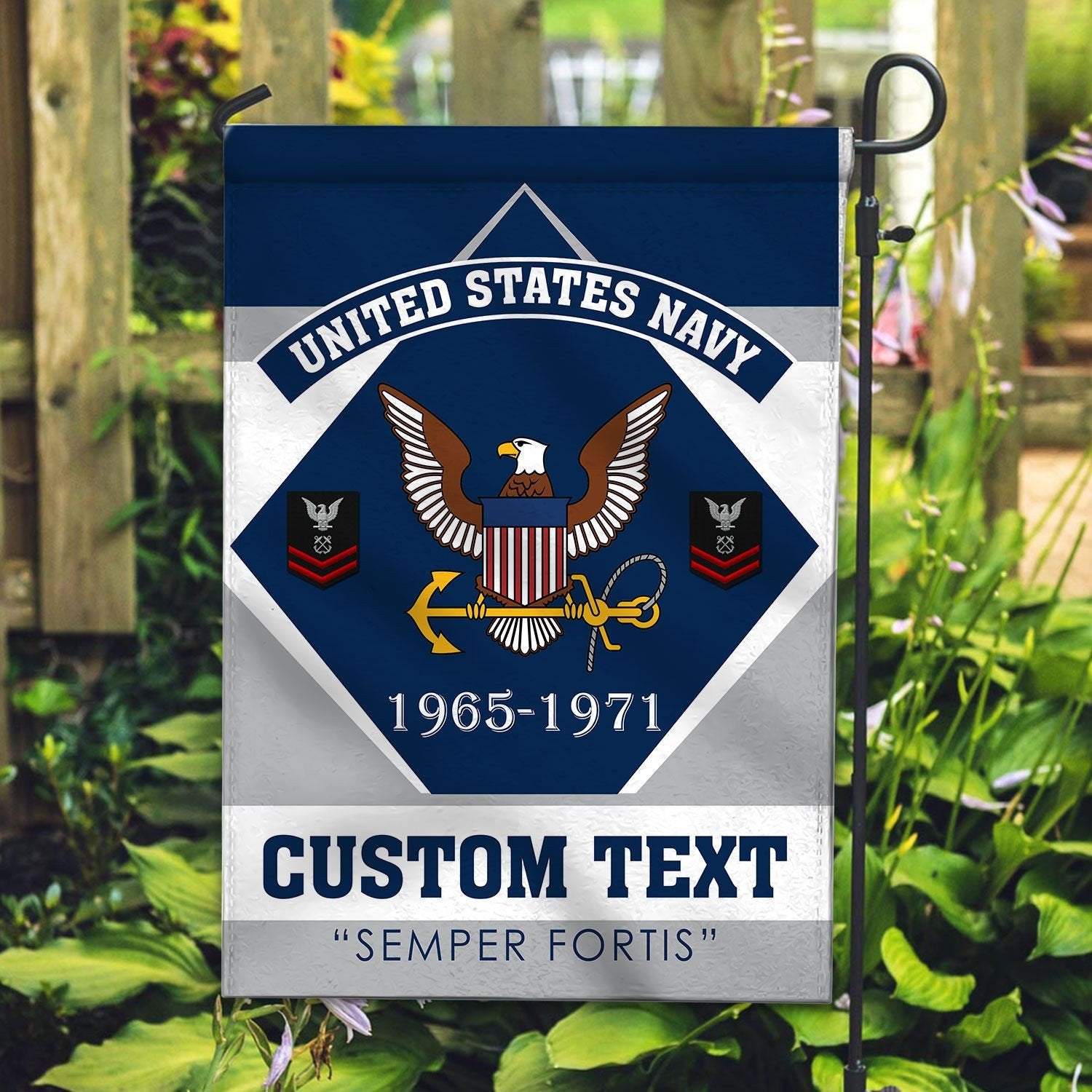Premium Custom US Navy Veteran Flag VPVC110902, Gift For Navy Veteran, American Flag, Patriotic Flag, Garden Flag, House Flag, Gifts On Father's Day, Independence Day, Veterans Day.