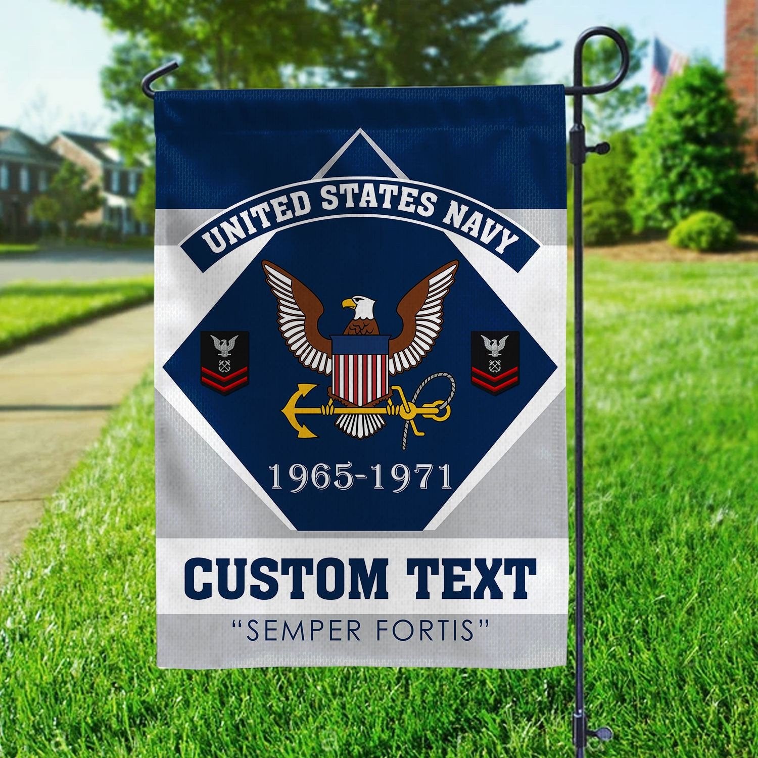 Premium Custom US Navy Veteran Flag VPVC110902, Gift For Navy Veteran, American Flag, Patriotic Flag, Garden Flag, House Flag, Gifts On Father's Day, Independence Day, Veterans Day.