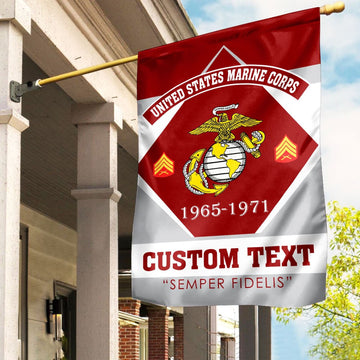 Premium Custom USMC Veteran Flag VPVC110903, Gift For Marine Veteran, American Flag, Patriotic Flag, Garden Flag, House Flag, Gifts On Father's Day, Independence Day, Veterans Day.