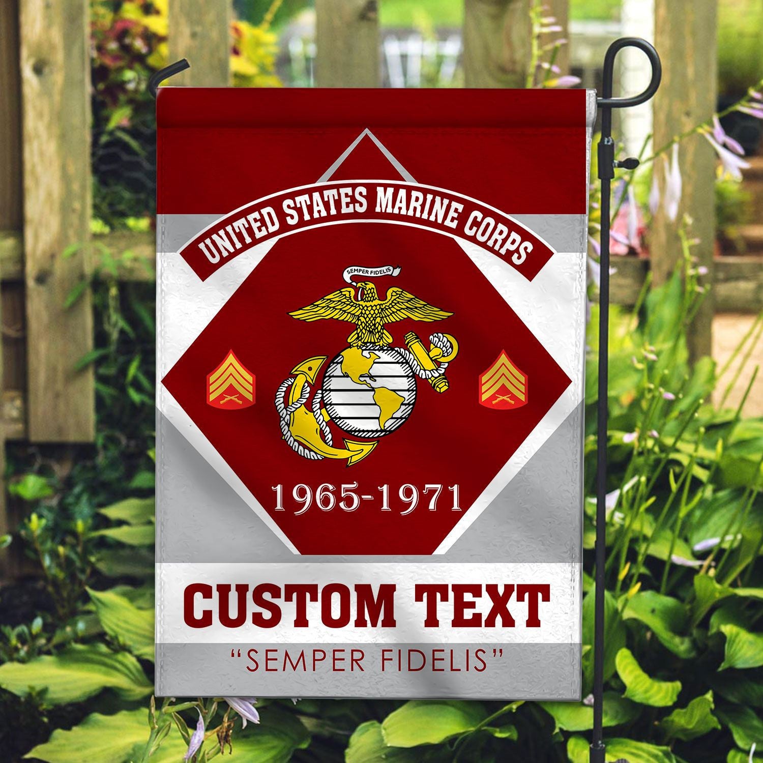 Premium Custom USMC Veteran Flag VPVC110903, Gift For Marine Veteran, American Flag, Patriotic Flag, Garden Flag, House Flag, Gifts On Father's Day, Independence Day, Veterans Day.