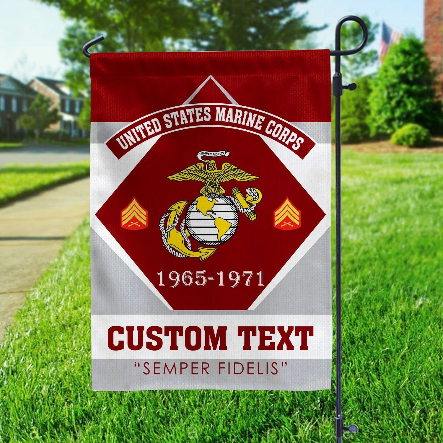 Premium Custom USMC Veteran Flag VPVC110903, Gift For Marine Veteran, American Flag, Patriotic Flag, Garden Flag, House Flag, Gifts On Father's Day, Independence Day, Veterans Day.