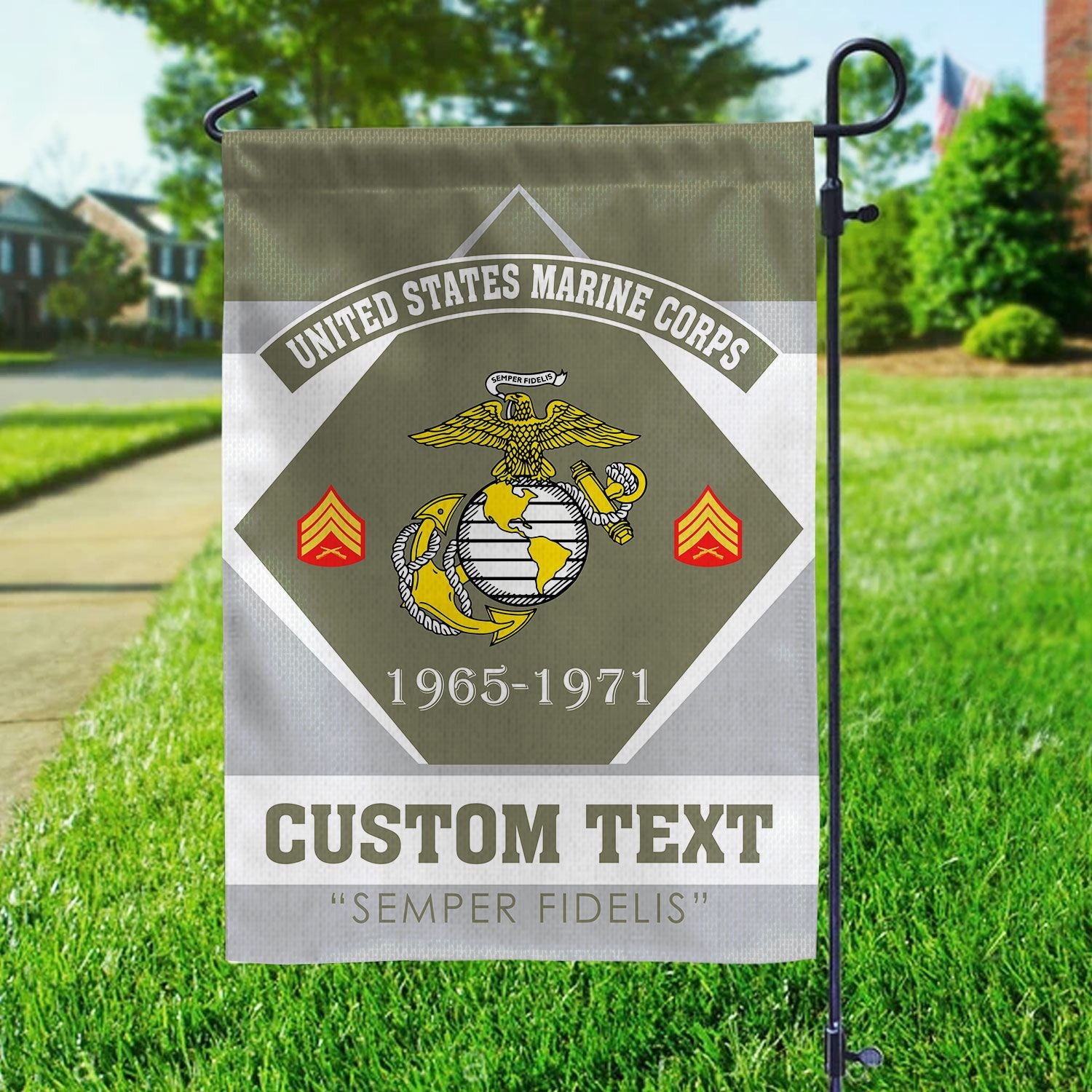 Premium Custom USMC Veteran Flag VPVC110911, Gift For Marine Veteran, American Flag, Patriotic Flag, Garden Flag, House Flag, Gifts On Father's Day, Independence Day, Veterans Day.