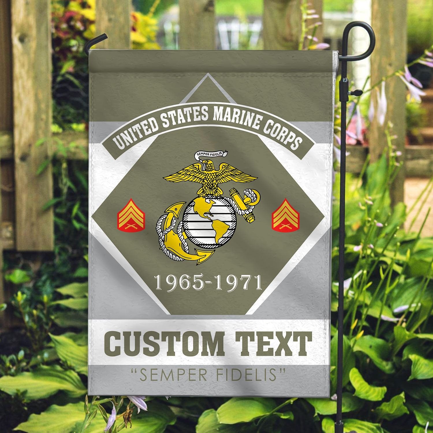 Premium Custom USMC Veteran Flag VPVC110911, Gift For Marine Veteran, American Flag, Patriotic Flag, Garden Flag, House Flag, Gifts On Father's Day, Independence Day, Veterans Day.