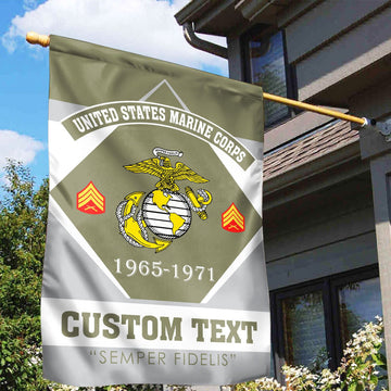 Premium Custom USMC Veteran Flag VPVC110911, Gift For Marine Veteran, American Flag, Patriotic Flag, Garden Flag, House Flag, Gifts On Father's Day, Independence Day, Veterans Day.