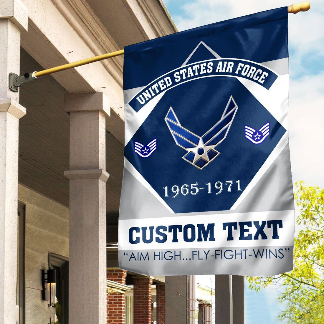 Premium Custom USAF Veteran Flag VPVC110904, Gift For Air Force Veteran, American Flag, Patriotic Flag, Garden Flag, House Flag, Gifts On Father's Day, Independence Day, Veterans Day.