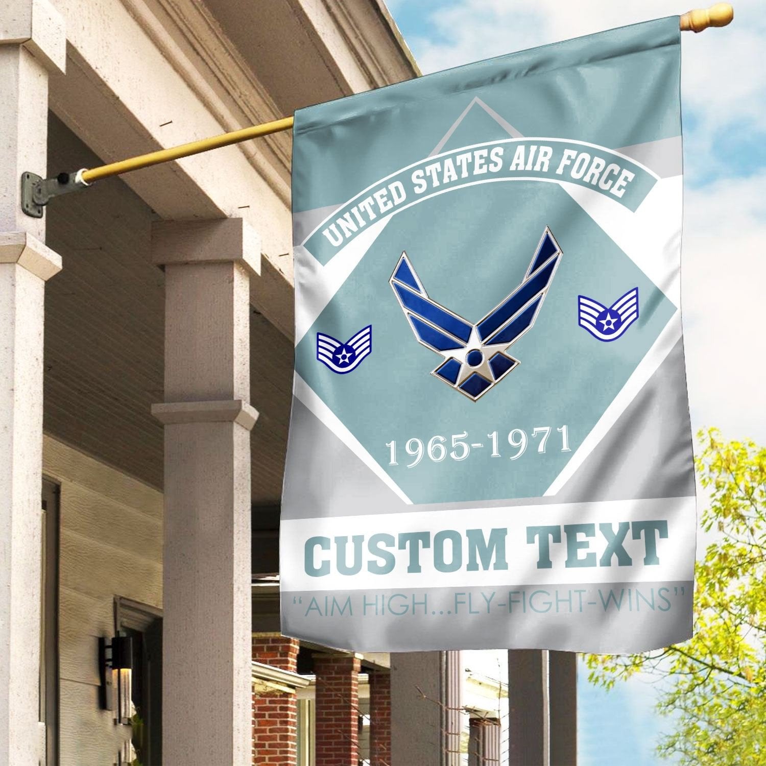 Premium Custom USAF Veteran Flag VPVC110912, Gift For Air Force Veteran, American Flag, Patriotic Flag, Garden Flag, House Flag, Gifts On Father's Day, Independence Day, Veterans Day.
