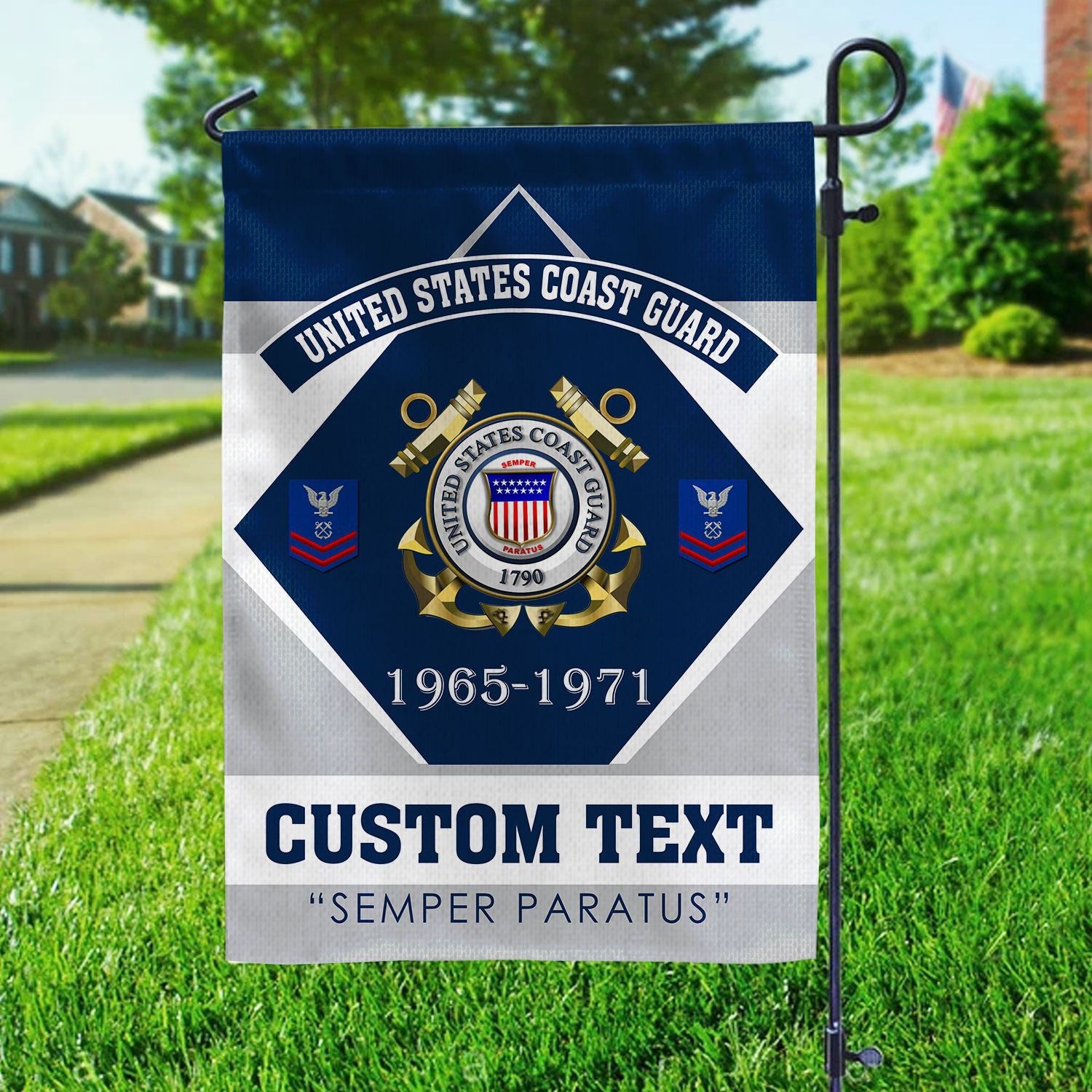 Premium Custom USCG Veteran Flag VPVC110905, Gift For Coast Guard Veteran, American Flag, Patriotic Flag, Garden Flag, House Flag, Gifts On Father's Day, Independence Day, Veterans Day.