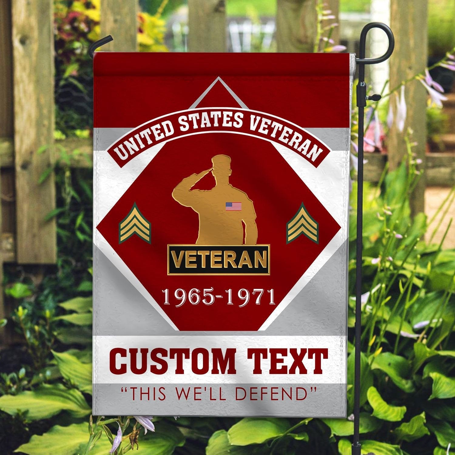 Premium Custom US Veteran Flag VPVC110907, Gift For US Veteran, American Flag, Patriotic Flag, Garden Flag, House Flag, Gifts On Father's Day, Independence Day, Veterans Day.