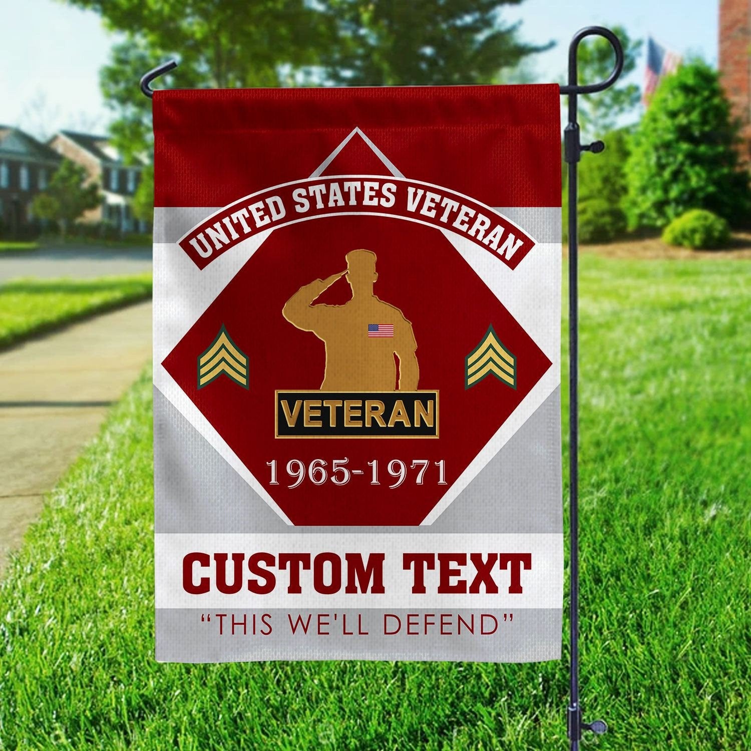 Premium Custom US Veteran Flag VPVC110907, Gift For US Veteran, American Flag, Patriotic Flag, Garden Flag, House Flag, Gifts On Father's Day, Independence Day, Veterans Day.