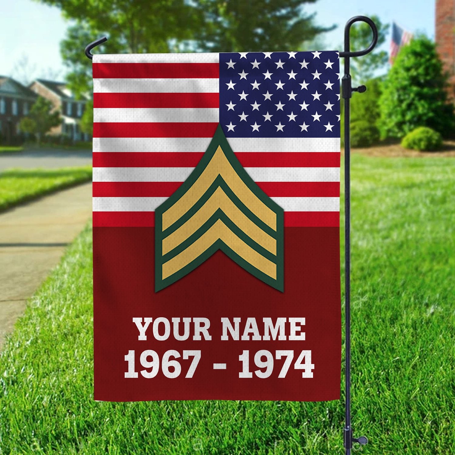 Premium Vietnam Veteran Flag VPVC111906, Custom Name, Rank, Year, Gift For Vietnam Veteran, American Flag, Patriotic Flag, Garden Flag, House Flag, Gifts On Father's Day, Independence Day, Veterans Day.