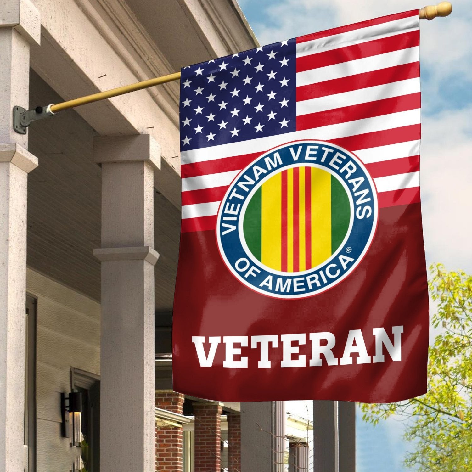 Premium Vietnam Veteran Flag VPVC111906, Custom Name, Rank, Year, Gift For Vietnam Veteran, American Flag, Patriotic Flag, Garden Flag, House Flag, Gifts On Father's Day, Independence Day, Veterans Day.