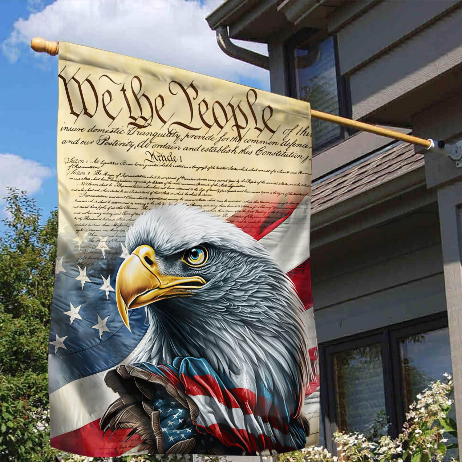 Unique US Veteran Flag VPVC112501, Gift For US Veteran, American Flag, Patriotic Flag, Garden Flag, House Flag
