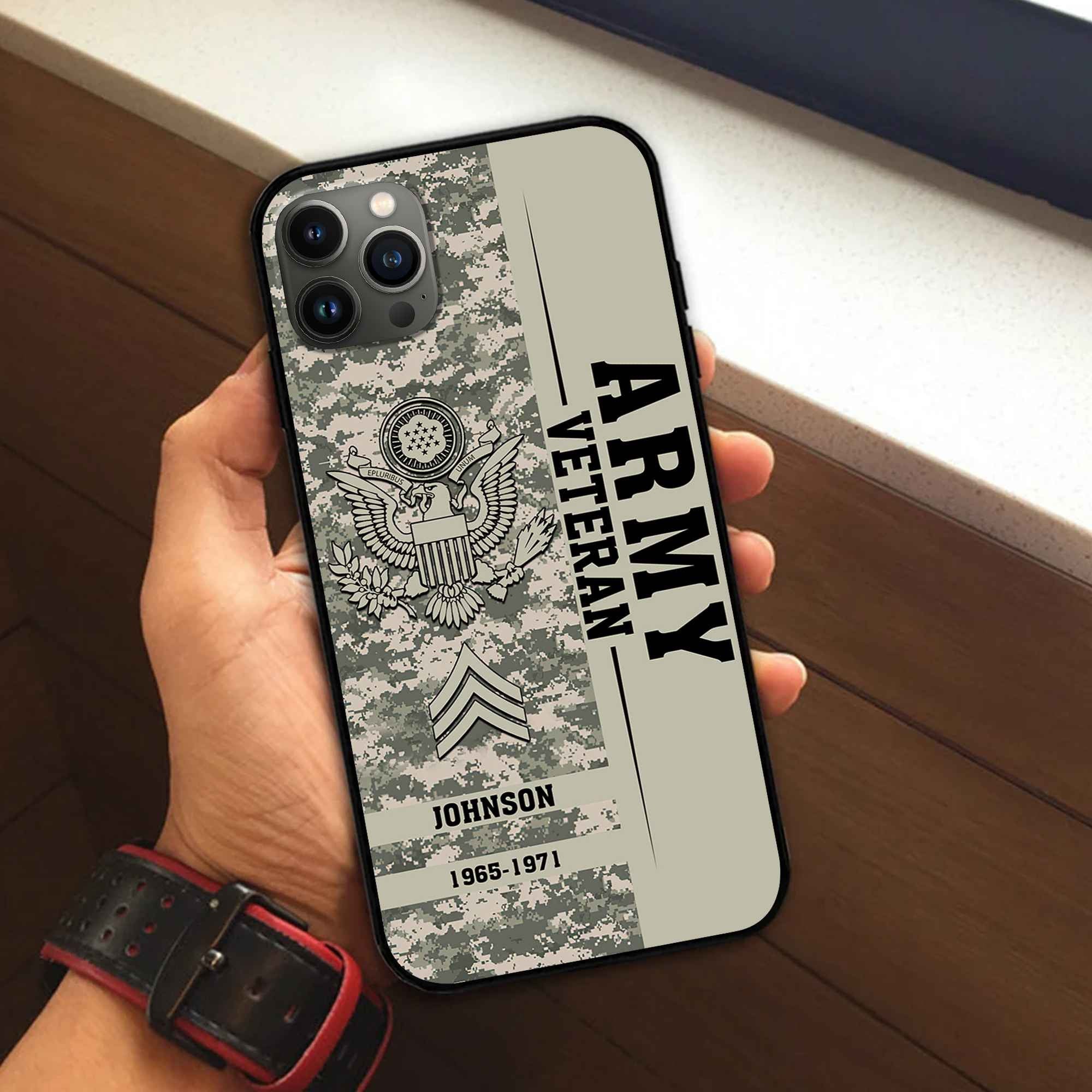 Premium Custom US Army Phone Case VPVC507201, Gifts For Army Veteran, Best Gifts On Father's Day, Armed Forces Day, Independence Day, Veterans Day.