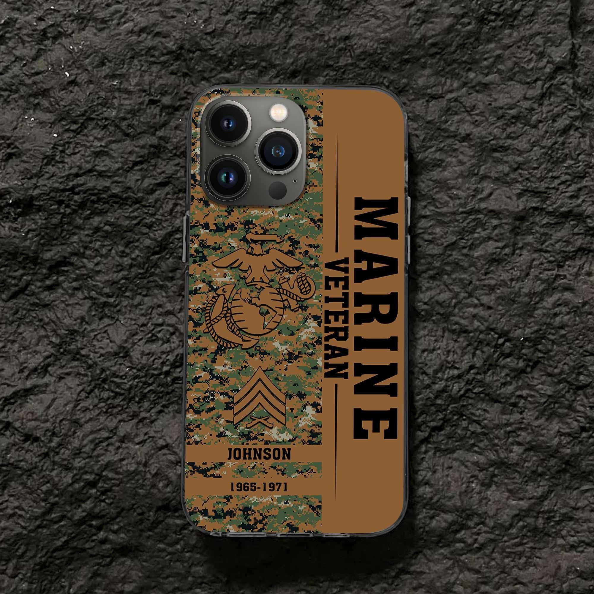 Premium Custom USMC Phone Case VPVC507203, Gifts For Marine Veteran, Best Gifts On Father's Day, Armed Forces Day, Independence Day, Veterans Day.