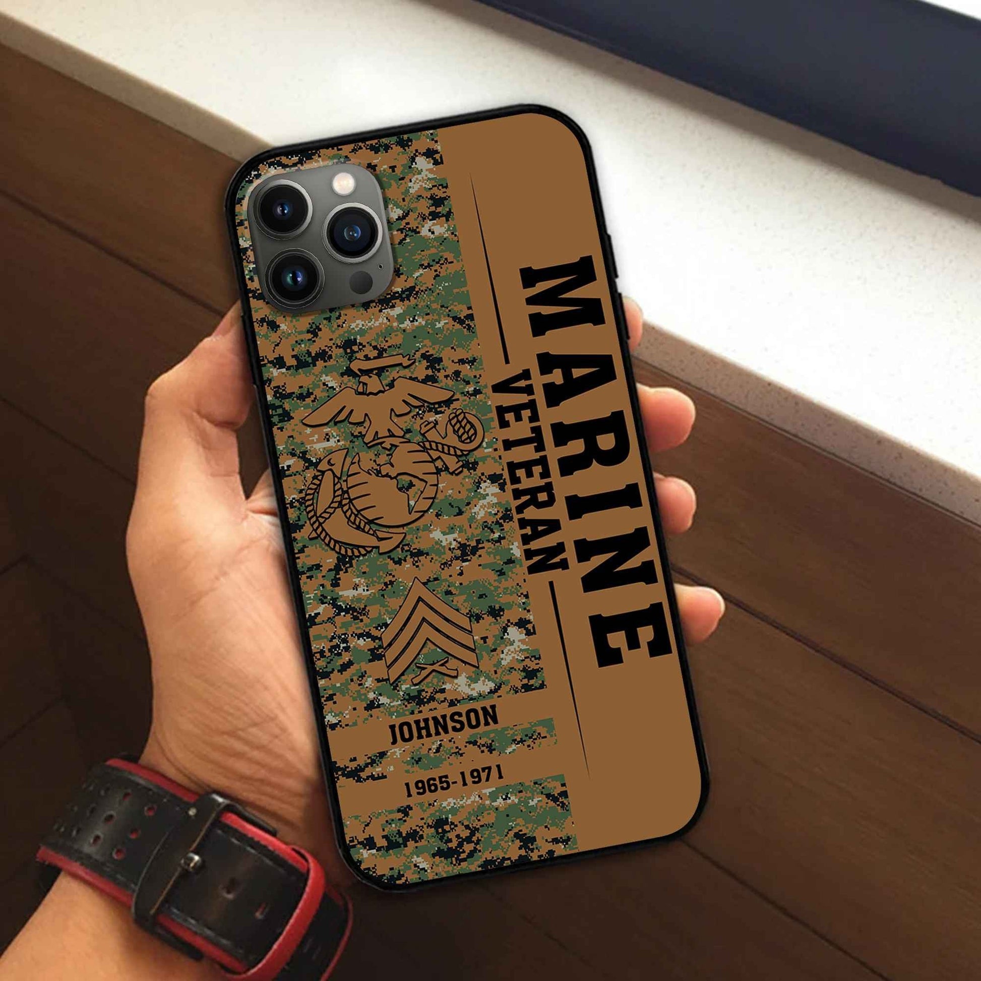 Premium Custom USMC Phone Case VPVC507203, Gifts For Marine Veteran, Best Gifts On Father's Day, Armed Forces Day, Independence Day, Veterans Day.