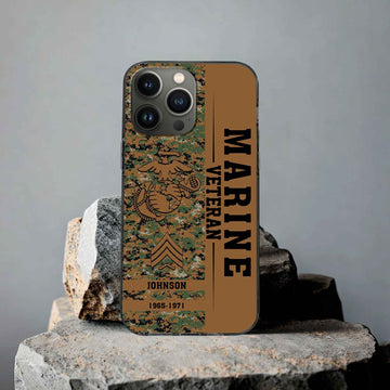 Premium Custom USMC Phone Case VPVC507203, Gifts For Marine Veteran, Best Gifts On Father's Day, Armed Forces Day, Independence Day, Veterans Day.
