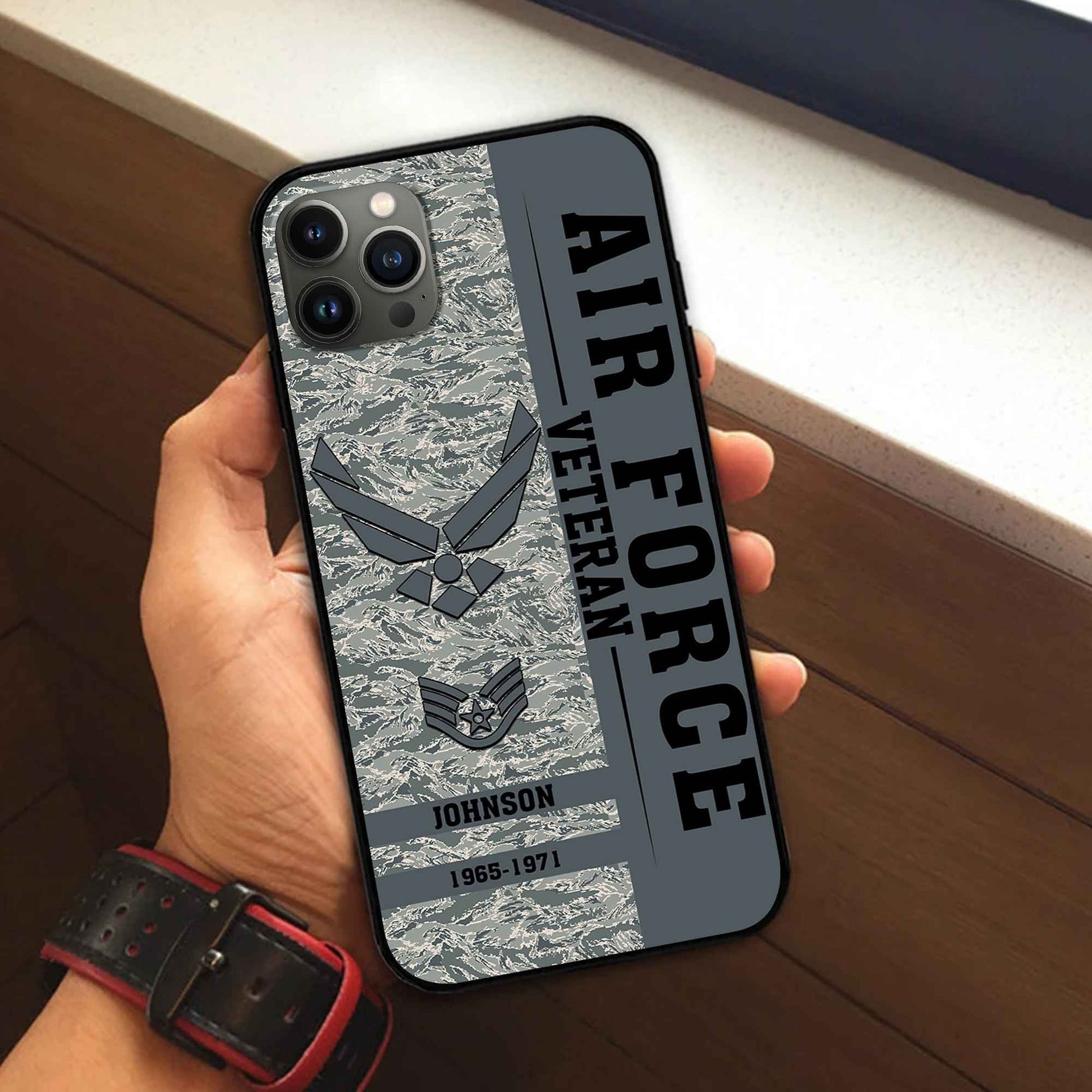 Premium Custom USAF Phone Case VPVC507204, Gifts For Air Force Veteran, Best Gifts On Father's Day, Armed Forces Day, Independence Day, Veterans Day.