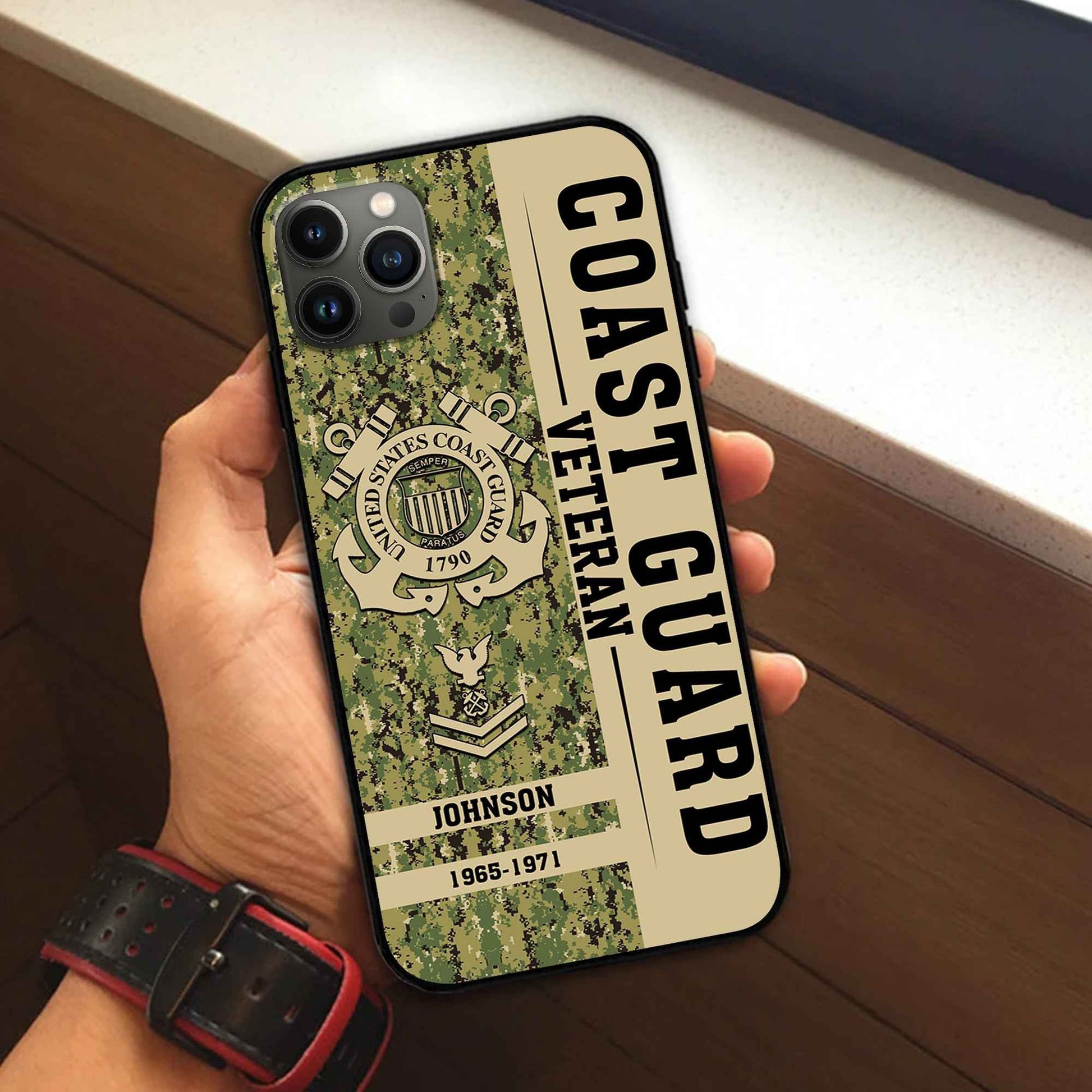 Premium Custom USCG Phone Case VPVC507205, Gifts For Coast Guard Veteran, Best Gifts On Father's Day, Armed Forces Day, Independence Day, Veterans Day.