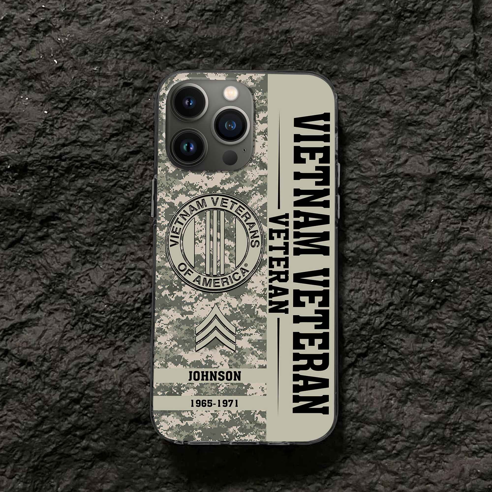 Premium Custom Vietnam Veteran Phone Case VPVC507206, Gifts For Vietnam Veteran, Best Gifts On Father's Day, Armed Forces Day, Independence Day, Veterans Day.