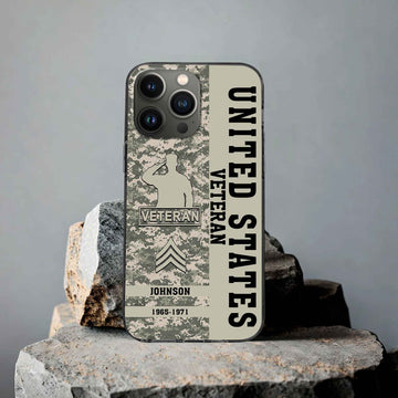 Premium Custom US Veteran Phone Case VPVC507207, Gifts For US Veteran, Best Gifts On Father's Day, Armed Forces Day, Independence Day, Veterans Day.
