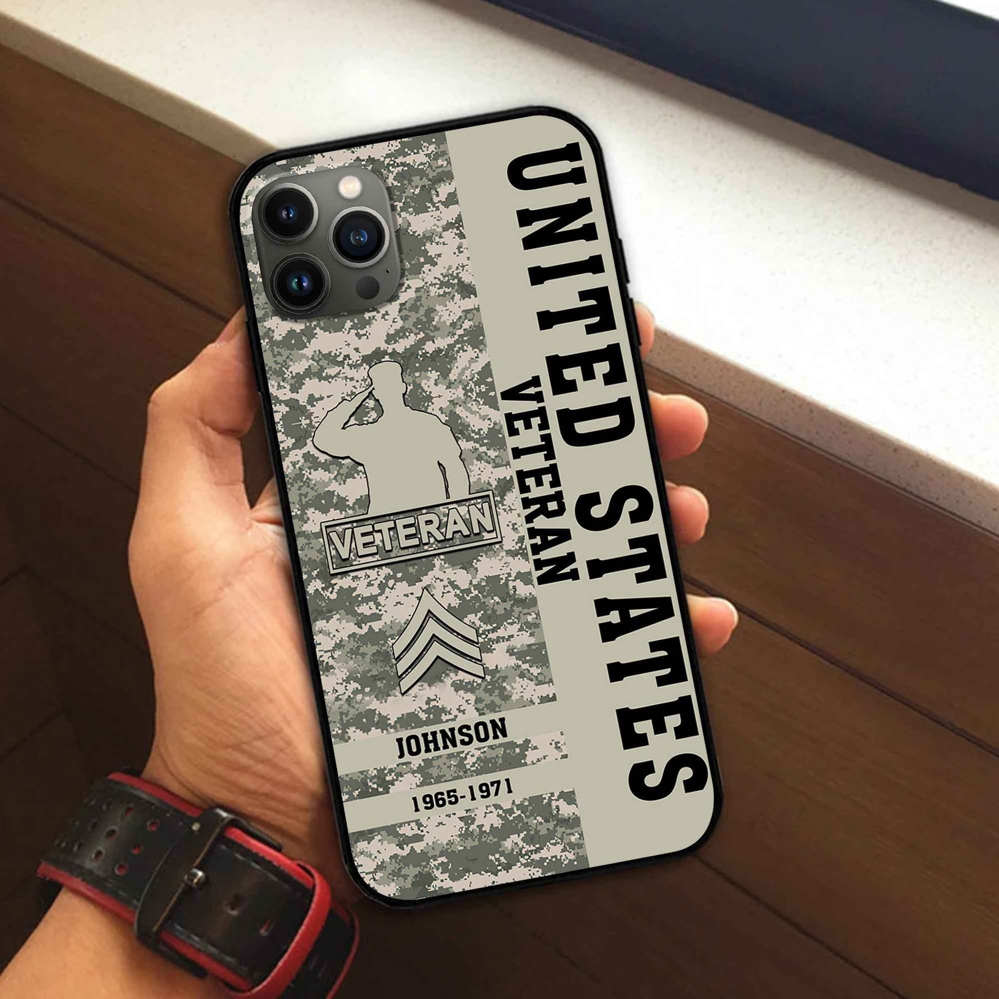 Premium Custom US Veteran Phone Case VPVC507207, Gifts For US Veteran, Best Gifts On Father's Day, Armed Forces Day, Independence Day, Veterans Day.